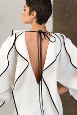 Rochie alba cu volane - imagine 4