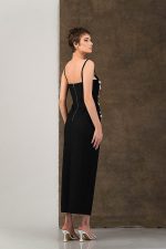 Rochie stofa subtire si aplicatii margele - imagine 5