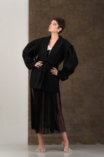 Sacou stofa negru - imagine 2