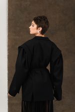 Sacou stofa negru - imagine 4