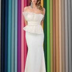 Compleu corset organza de matase naturala si fusta Isabella