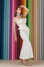 Compleu corset organza de matase naturala si fusta Isabella - imagine 3