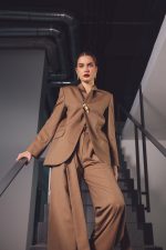 Cassie sacou stofa lana camel - imagine 3