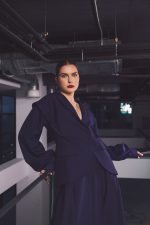 Elektra sacou stofa lana albastru indigo - imagine 2