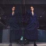 Elektra sacou stofa lana albastru indigo