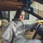 Xanthe palton gri stofa lana