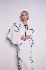 Asha rochie alba cu volane - imagine 3