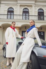 Panthea palton ivory din stofa de lana virgina - imagine 2