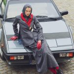 Zandra fusta stofa lana gri cu dungi