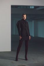 Jaya sacou negru stofa lana - imagine 2