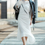 Ember rochie matase ivory