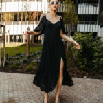 Gemma rochie matase neagra