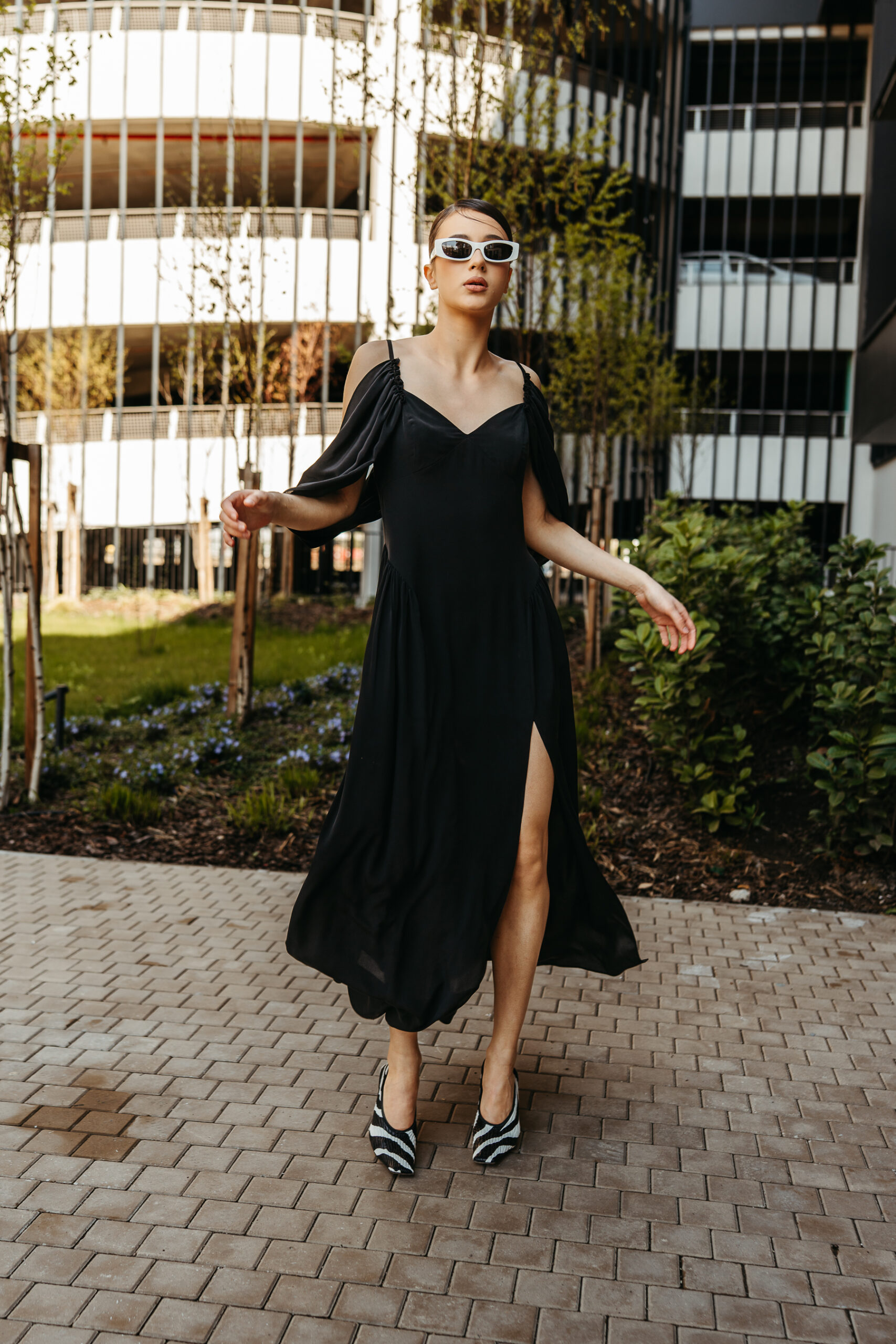 DSC04776 Gemma rochie matase neagra - imagine 1