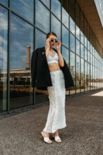 Dollie fusta matase ivory - imagine 2