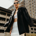 Darcy sacou stofa lana negru