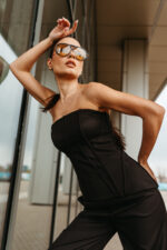 Evie corset stofa lana maro