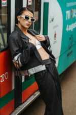 Elora pantalon stofa lana gri - imagine 3