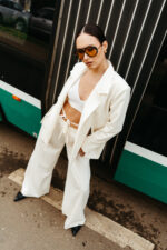 Eleanora sacou stofa lana crem - imagine 4