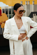 Eleanora sacou stofa lana crem - imagine 2