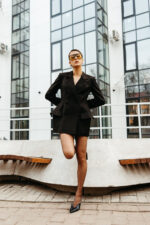 Ida sacou stofa lana maro - imagine 2