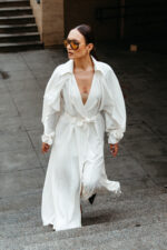 Monroe rochie matase ivory - imagine 2