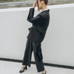 Nadine sacou stofa lana detasabil