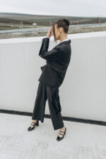 Nadine pantalon stofa lana - imagine 3