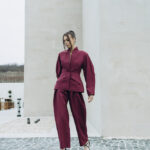 Leane pantalon stofa lana virgina