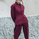 Leane sacou stofa lana virgina