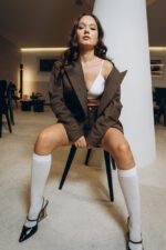 Zelda Sacou stofa lana oversized - imagine 4