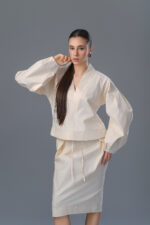 Ava compleu bumbac fusta si camasa - imagine 6